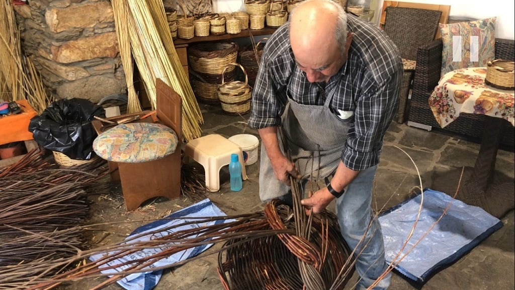 Traditional Cretan basket-weaving